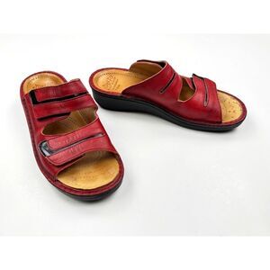 Fidelio Fiona Adjustable Performance Sandals Women 40 US 9-9.5 $200 Leather Flat